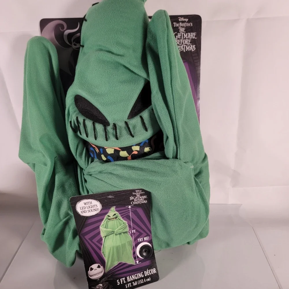 Disney Nightmare Before Christmas 5 Ft Oogie Boogie Hanging Decor LED Sound